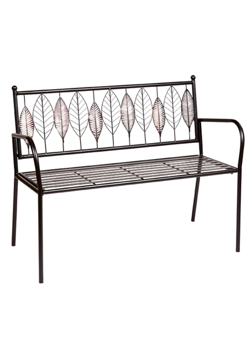 Premier Decorations Rustic Arboretum Brown & Black Garden Bench - One Size Image 1