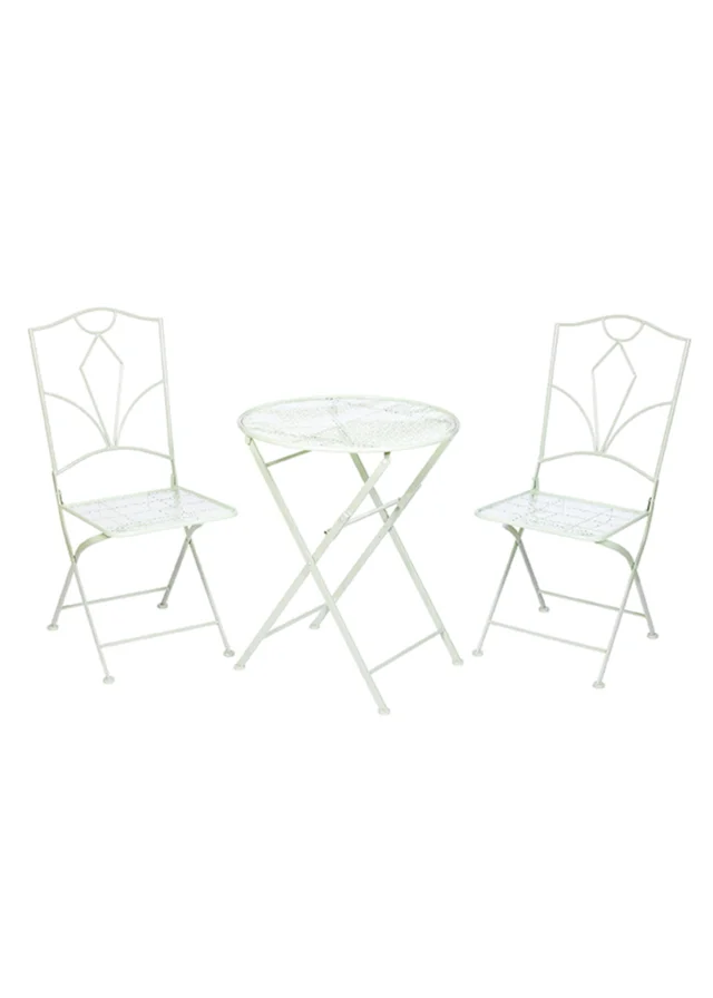 Premier Decorations Sage Green 2 Seater Metal Bistro Set