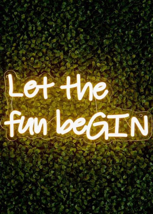 Premier Decorations LED Neon Let The Fun Begin Neon Wall Sign - One Size Image 1