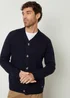 Threadbare Navy Knitted V-Neck Cardigan - Medium Image 5