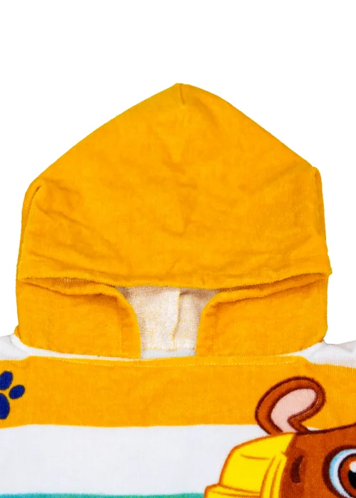 Paw Patrol Yellow Sunny Stripe Poncho - One Size Image 3