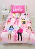 Barbie Pink Unboxed Brushed Microfibre Duvet Cover Set - Single Image 4
