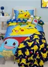 Pokemon Blue Retro Polycotton Duvet Cover Set - Single Image 2