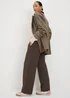 Brown Formal Waistband Trousers - Size 18 31 leg Image 3
