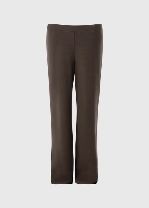 Chocolate Soft Touch Co Ord Trousers - Size 26 29 leg Image 4