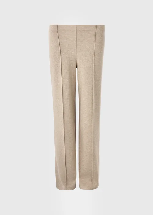 Beige Soft Touch Co Ord Trousers - Size 24 29 leg Image 3