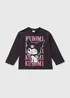 Hello Kitty Girls Charcoal Kuromi Top (5-13yrs) - Age 10 Years Image 1