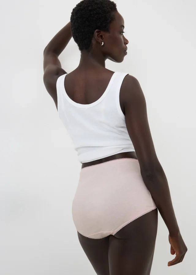 5 Pack Multicolour Lace Trim Full Knickers