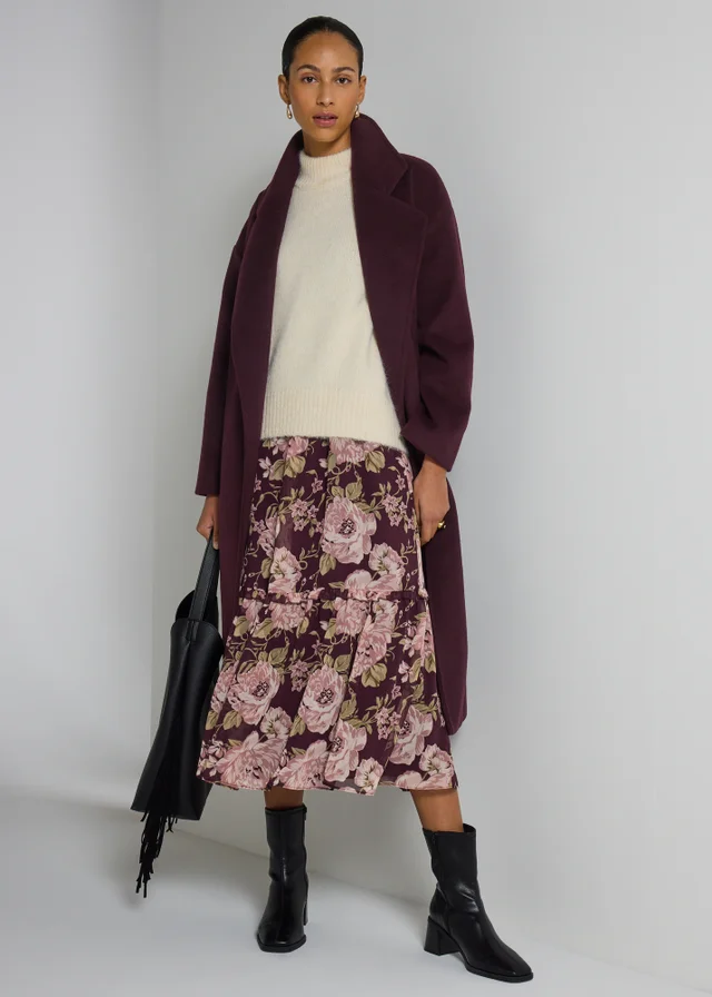 Et Vous Floral Frill Midaxi Dress