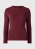 Burgundy Fitted Long Sleeve Top - Size 28 Image 4
