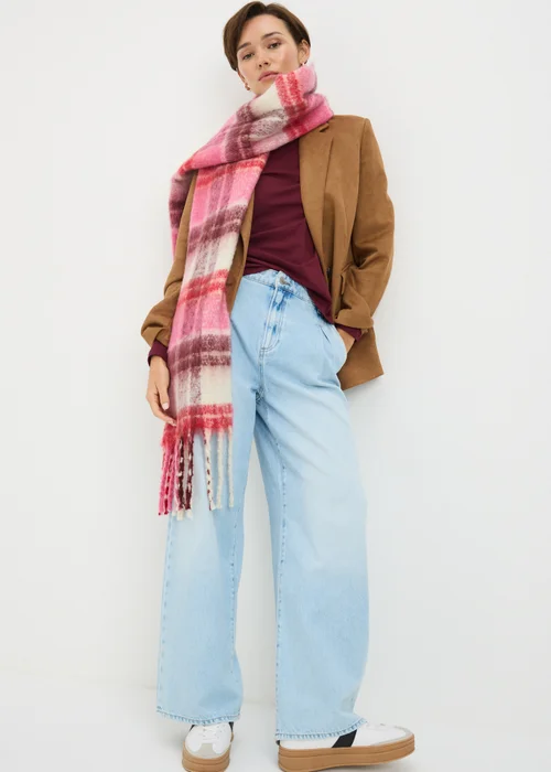 Burgundy Fitted Long Sleeve Top - Size 28 Image 2