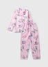 Disney Girls Pink Stitch Satin Pyjama Set (4-13yrs) - Age 11 Years Image 1