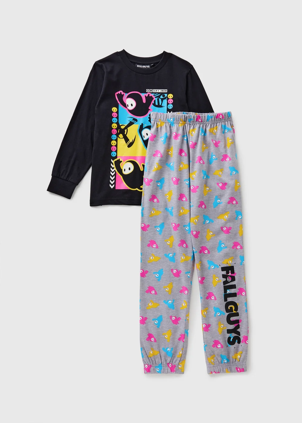 Fall Guys Boys Navy Pyjama Set (7-13yrs) - Age 7 Years Image 1