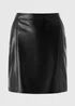 Black Faux Leather Mini Skirt - Size 26 Image 4