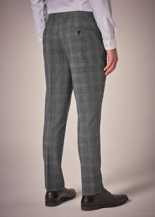 Taylor & Wright Stanton Grey Check Slim Fit Trousers - 26 Waist 29 Leg Image 2
