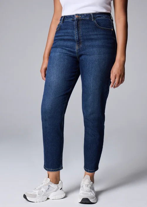 Darkwash Ava Mom Jeans - Size 08 29 leg Image 3