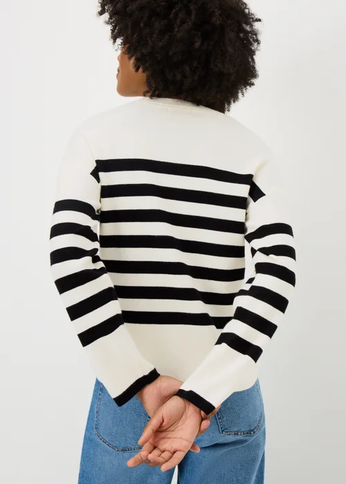 Cream Stripe Jumper - XXL Image 3