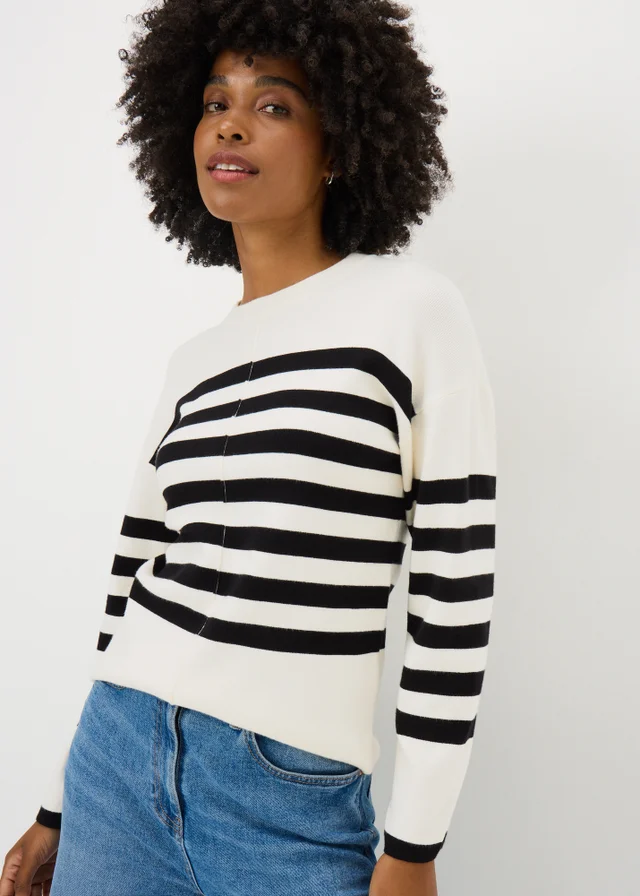 Cream Stripe Jumper