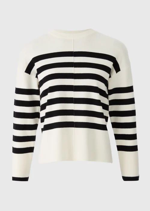 Cream Stripe Jumper - XXL Image 4
