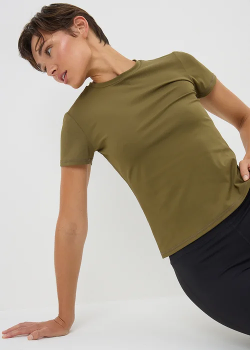 Souluxe Khaki Short Sleeve T Shirt - Size 12 Image 3