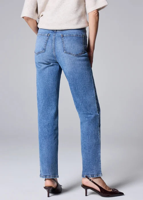 Midwash Straight Leg Jeans - Size 08 29 leg Image 2