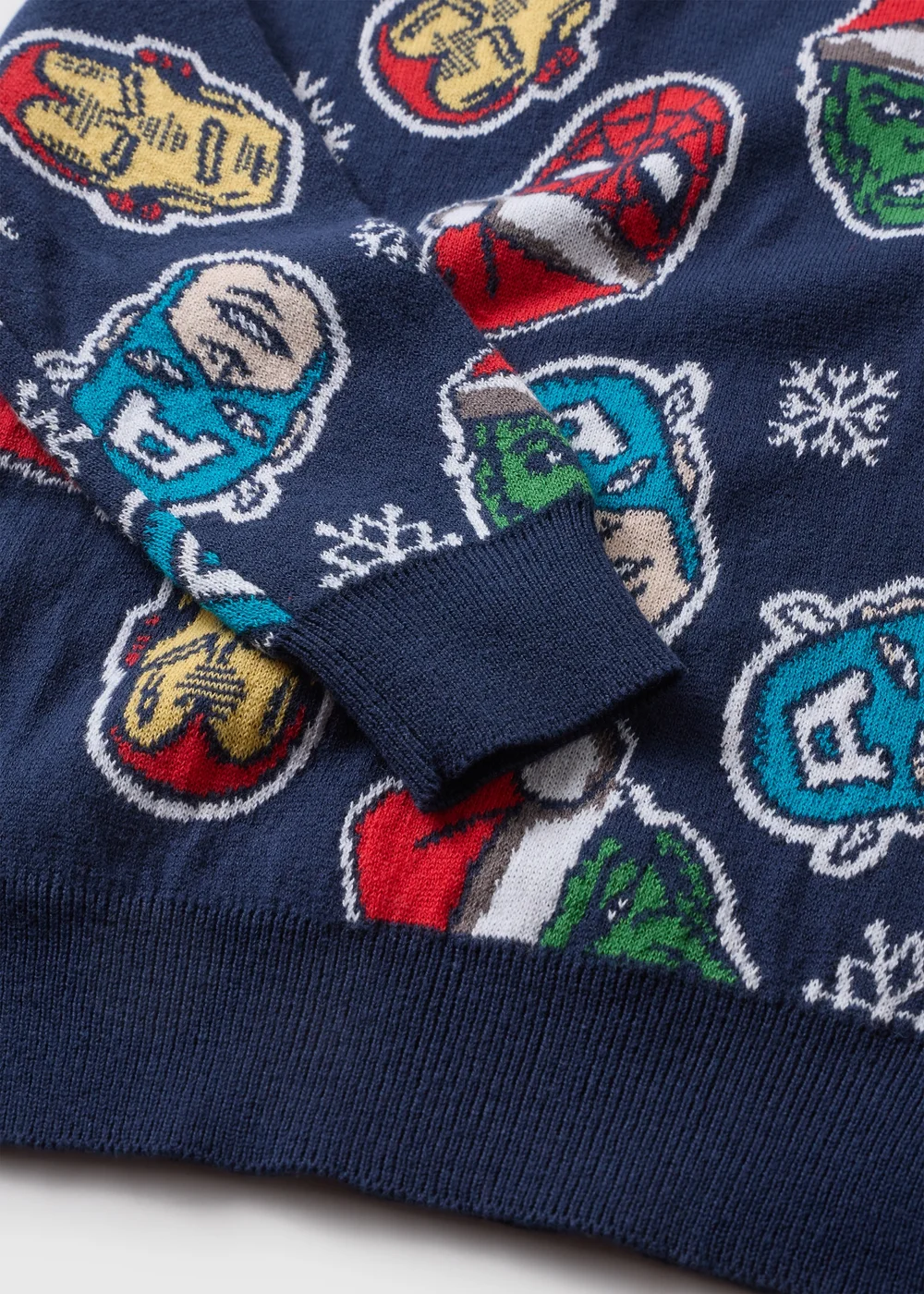 Marvel Boys Navy Christmas Knit Jumper (1-13yrs) - 1 to 1 half years Image 2
