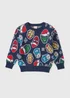 Marvel Boys Navy Christmas Knit Jumper (1-13yrs) - 1 to 1 half years Image 1