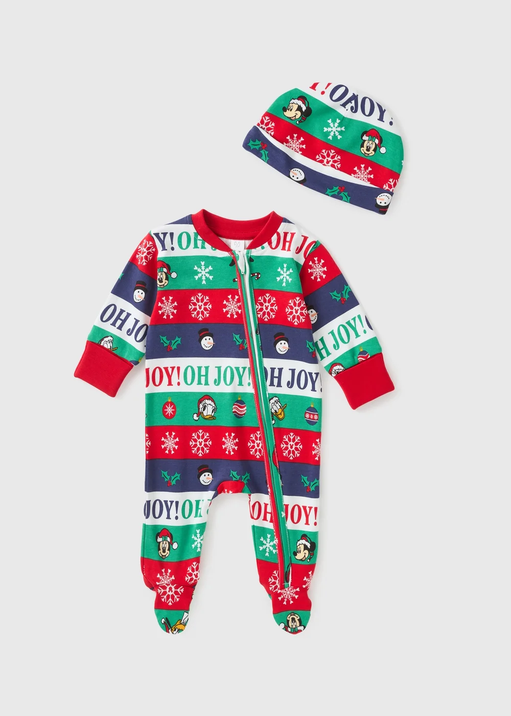 Disney Baby Multicolour Character Sleepsuit & Hat Set (Newborn-18mths) - Up to 1 Month Image 1