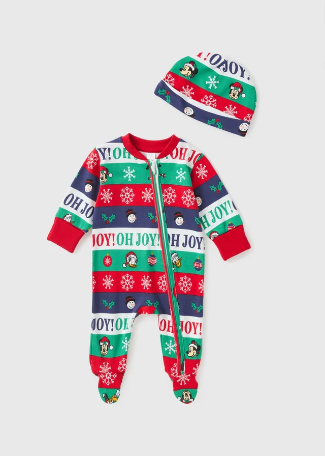 Disney Baby Multicolour Character Sleepsuit & Hat Set (Newborn-18mths)