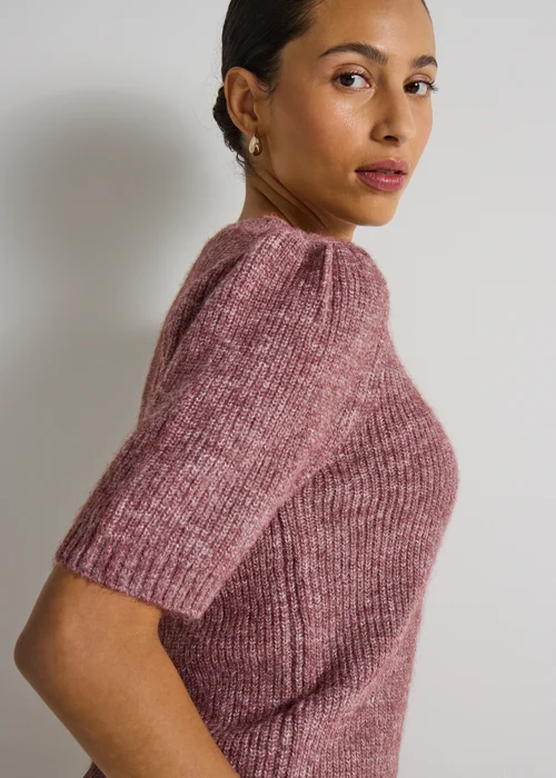 Et Vous Mauve Fluffy Knit Jumper - 12 Image 3