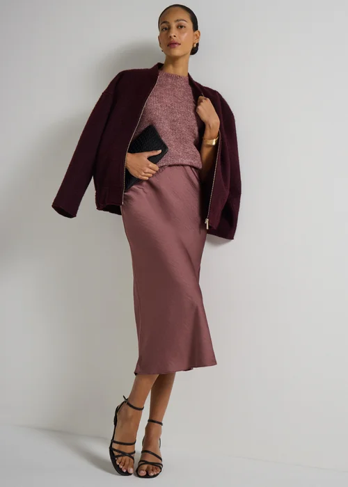 Et Vous Mauve Fluffy Knit Jumper - 12 Image 2