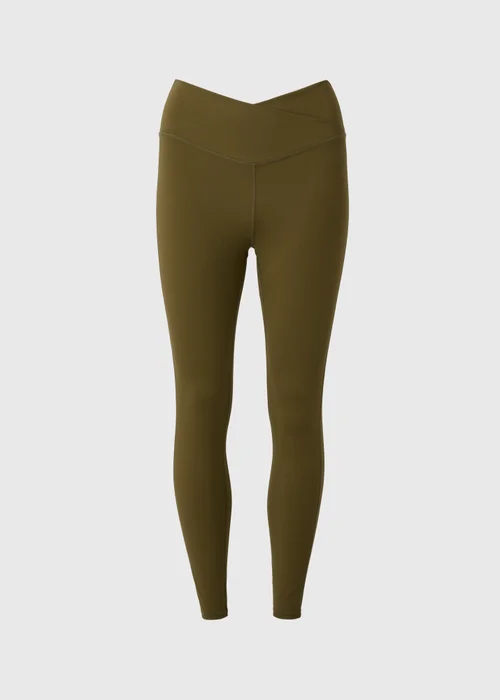 Souluxe Khaki Wrap Waist Leggings - 8 Image 4
