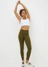 Souluxe Khaki Wrap Waist Leggings - 8 Image 1