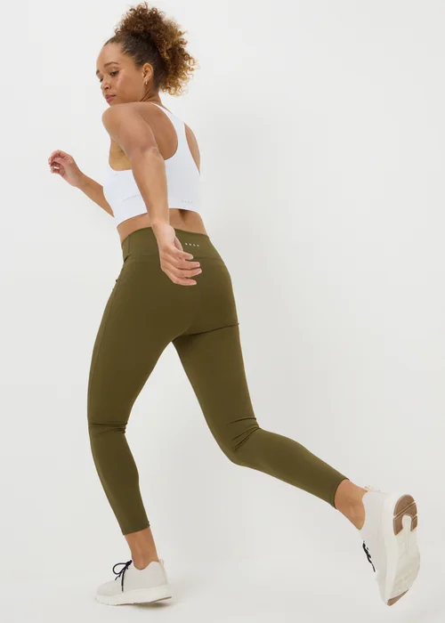 Souluxe Khaki Wrap Waist Leggings - 8 Image 2