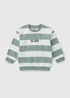 Boys Sage Stripe Growing Imagination Sweatshirt (1-7yrs) - 1-1.5 Yrs Image 1