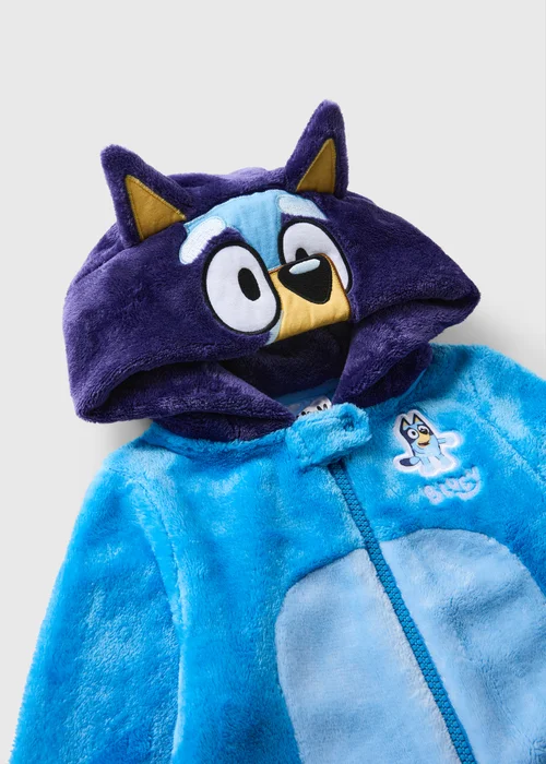 Boys Bluey Blue Onesie (1-7yrs) - Age 3 - 4 Years Image 2