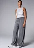 Grey Comfort Fit Wide Leg Jeans - Size 10 29 leg Image 1