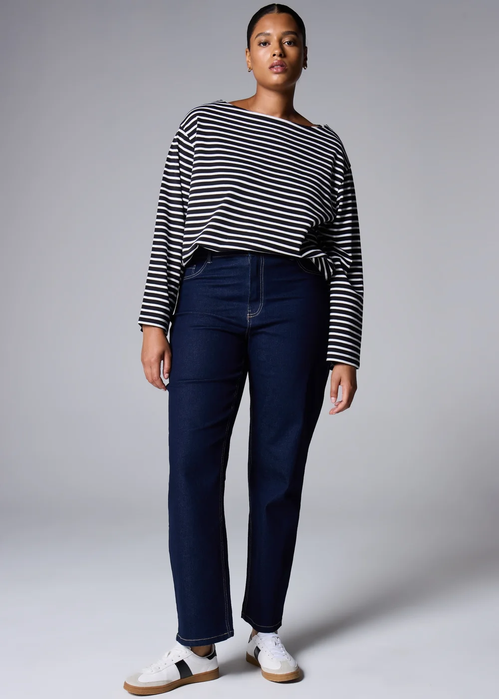 Rinsewash Straight Leg Jeans - Size 08 29 leg Image 1