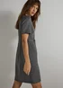 Et Vous Grey Ponte Zig Zag Dress - Size 16 Image 2