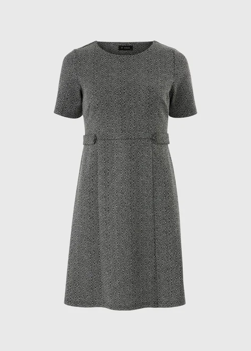 Et Vous Grey Ponte Zig Zag Dress - Size 16 Image 3