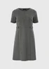 Et Vous Grey Ponte Zig Zag Dress - Size 16 Image 3