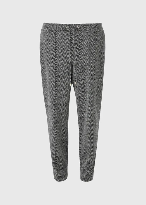 Et Vous Grey Zigzag Ponte Trousers - Size 24 Image 3