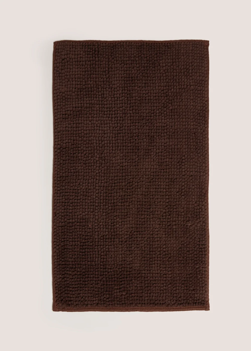 Brown Chenille Bath Mat Image 1