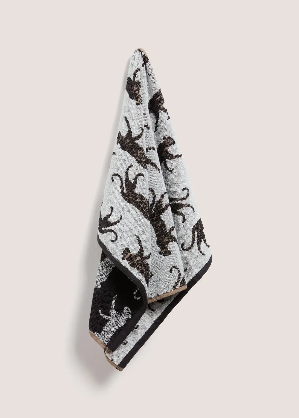 Brown Leopard Hand Towel - Hand Towel Image 1