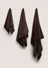 Brown Egyptian Cotton Towel - Hand Towel Image 1