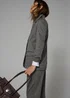 Et Vous Grey Herringbone Ponte Blazer - 10 Image 3