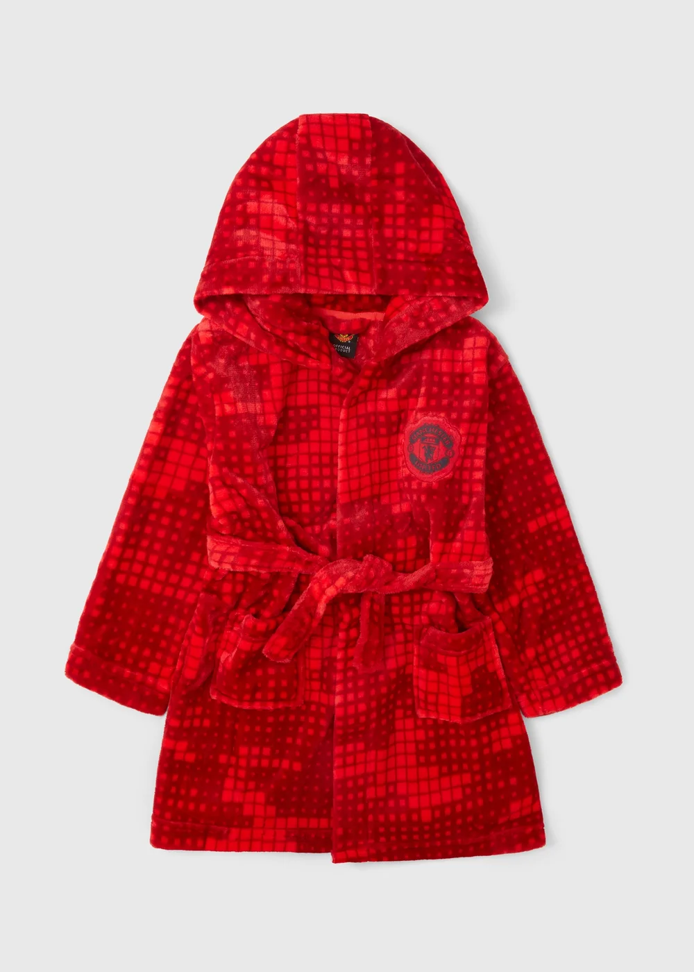 Manchester United Boys Red Dressing Gown (4-13yrs) - Age 4 Years Image 1