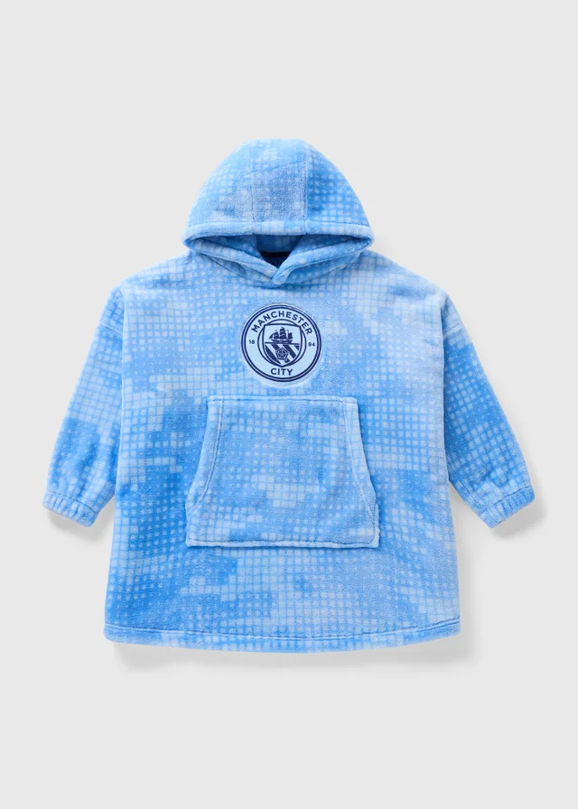 Manchester City Boys Blue Snuggle Hoodie (3-13yrs)
