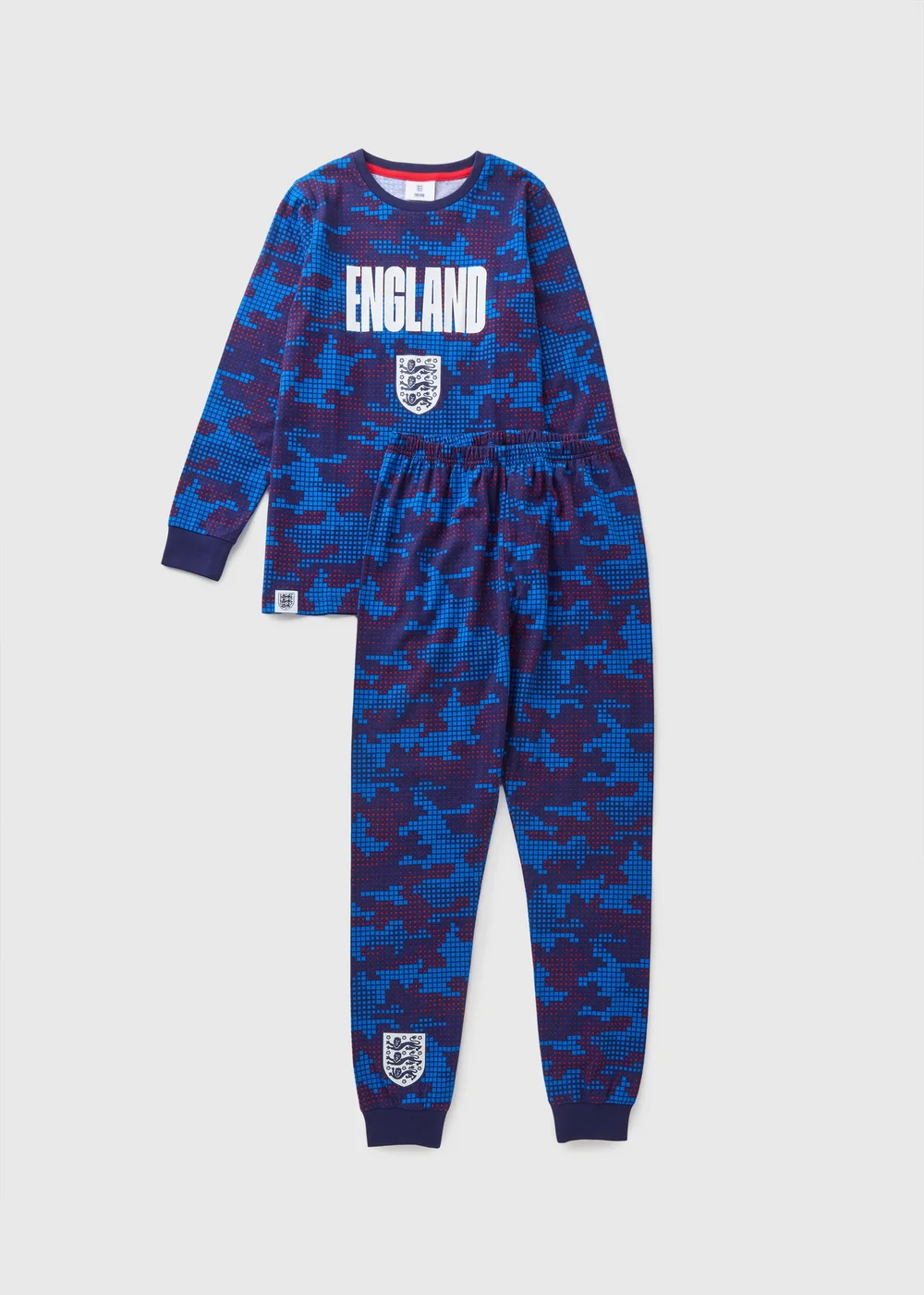 England Boys Navy Camo Pyjama Set (4-13yrs) - Age 4 Years Image 1