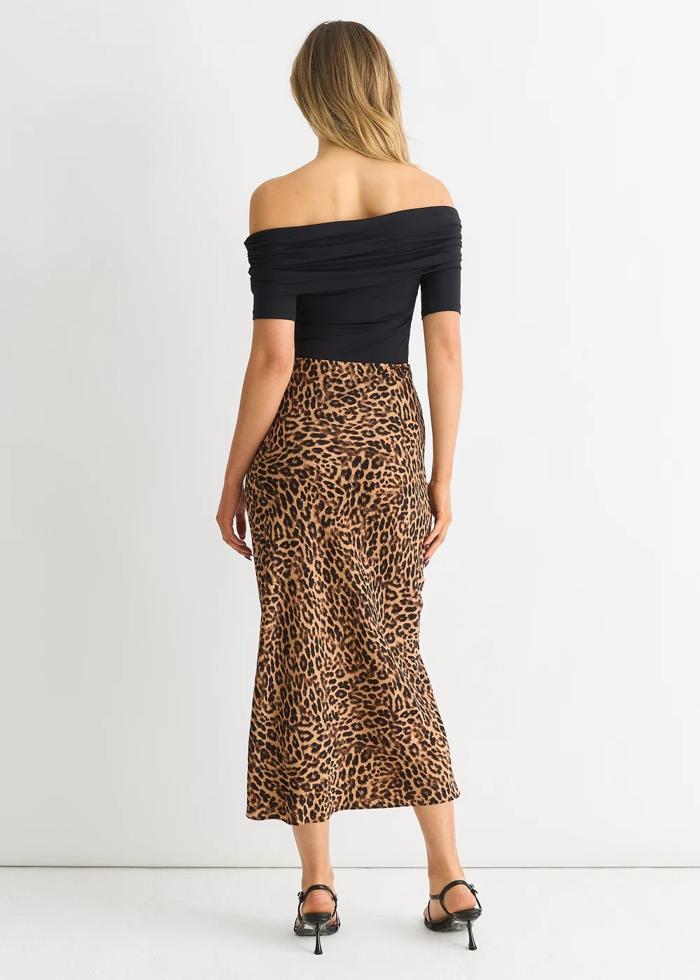 Gini London Brown Animal Print Maxi Skirt - 16 Image 2